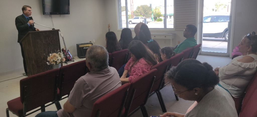 The Door Beeville congregation gathered at first service